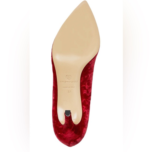 Brunomagli Thelma Red velvet pump - Picture 7 of 8
